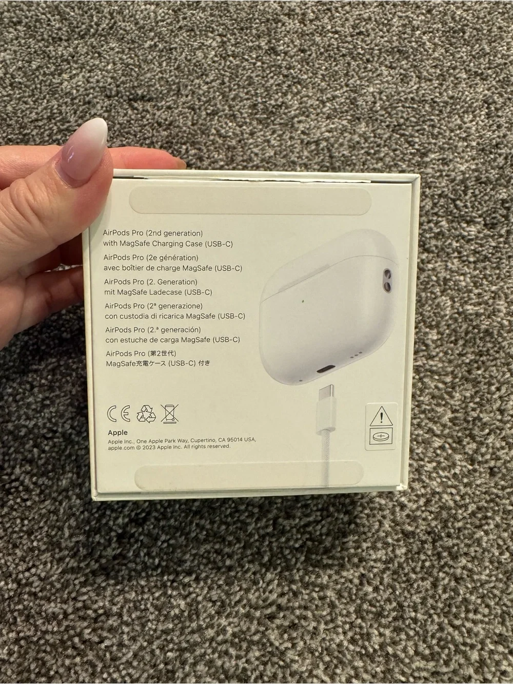 NEW Apple AirPods Pro 2nd Generation Earbuds with Charging Case in White